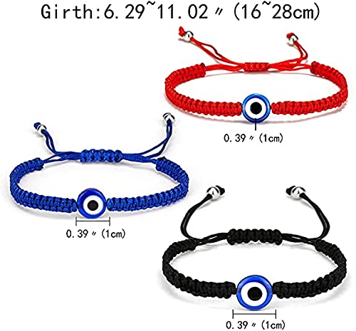 El Regalo With Evil Eye Evil Eye Bracelet For Unisex Adult (red)