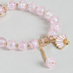 El Regalo 3PCs Opal Stone, Crystal Beads Tassel Bracelet With Cute Enamel Charms Star, Shell, Rainbow, Flowers, Swan, Pearls etc. for Kids/Girls/Teens/Women (Option-5)