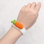 El Regalo beautiful Kids Rakhi- Unique hand Knitted Adjustable Rakhis for Brother/Niece/Nephew Soft, Knitted Crochet Rakhis (Carrot)