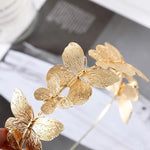 El Regalo Beautiful Butterfly Metal Hairband- Greek Goddess Butterfly Headband for Bride, Golden Roman Butterfly Crown Bridal Headpiece