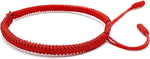 El Regalo 1PC Infinity Love Knot Lucky Rakhi for Brother - Hand Braided Amulet Knot Thread String Rakhi with Roli Chawal, Rakhi Message Card in Gift Box (Red)