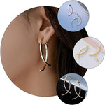 El Regalo Fashion Arch Earrings- Contemporary Back Hanging Dangle Earrings for Girls & Women