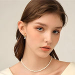 El Regalo Two-Tone Front-Back Metal Drop Earrings - Vintage Retro-Style Stud Earrings for Girls/Women