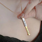 El Regalo Stainless Steel Be Kind Of A Bi*ches Hidden Message Necklace for Girls & Women- Best Friends Sorority Sisters Friendship Jewelry