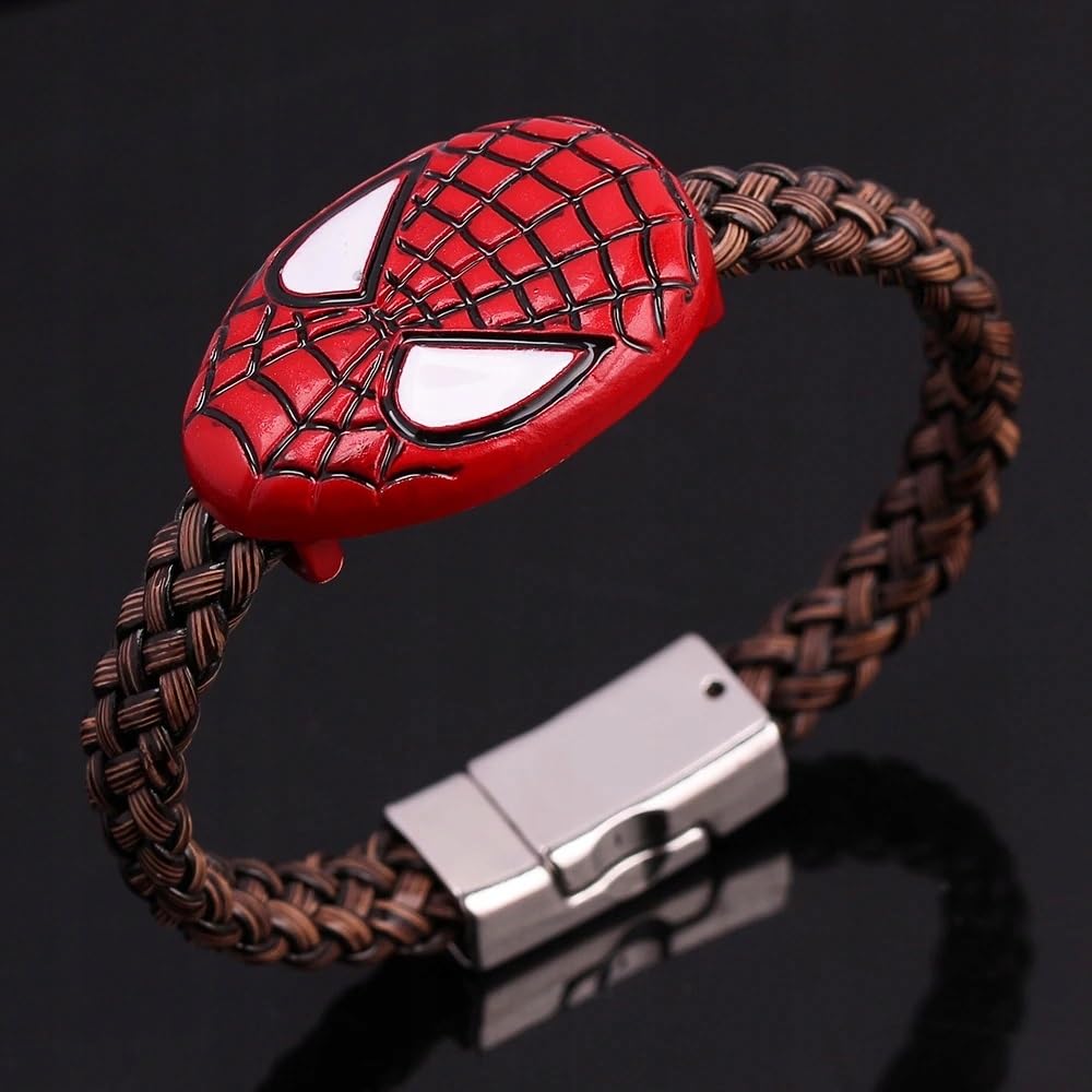 El Regalo Boys 1Pc Super Hero Bracelet Rakhi For Brother/Bhai With Roli Chawal Shagun Pack, Message Card In Rakhi Box (Spiderman)