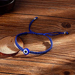 El Regalo Evil Eye Rakhi Combo for Brother - 2 PCs Lucky Kabbalah Blue Turkish Evil Eye Hamasa Hand Red Macrame Rakhi Set for Bhaiya/Bhai/Brother (Evil Eye Rakhi Set- Style 3)