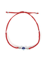 El Regalo 2PCs Cute Evil Eye Bracelet Rakhi Combo for Brothers/Bhai-Bhabhi- Fancy Evil Eye Rakhi with Roli Chawal in Rakshabandhan Gift Box (Blue & Red Flower Evil Eye)