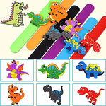 El Regalo 2 PCs Dinosaurs Snap Slap Bands | Dinosaurs Wristband Kids Party Favors Slap Bands for Kids