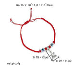 El Regalo Unisex Adult Lucky Kabbalah Evil Eye Hamsa Braided Adjustable Strand Macram Bracelets Set - 5 Pieces - Charms Option -2