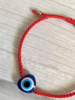 El Regalo 1 Evil Eye Rakhi with and Raksha Bandhan Card - Lucky Evil Eye Protection Rakhi to Avoid Negative Energies for Brother/Sister-in-Law/Niece or Nephew (Heart Evil Eye)