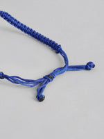 El Regalo Evil Eye Bracelet - Big Evil Eye Handmade Glass Lamp work Unisex Adjustable for Men & Women (Blue)