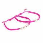 El Regalo 2PCs Pearls Rakhi Combo Set for Bhaiya-Bhabhi/Bhai- Bhatija/Bhatiji- Rakhi Gift Combo with 2 Pearls Rakhi, Roli-Chawal Shagun Pack, Message Card in Gift Box (Rose Pink)