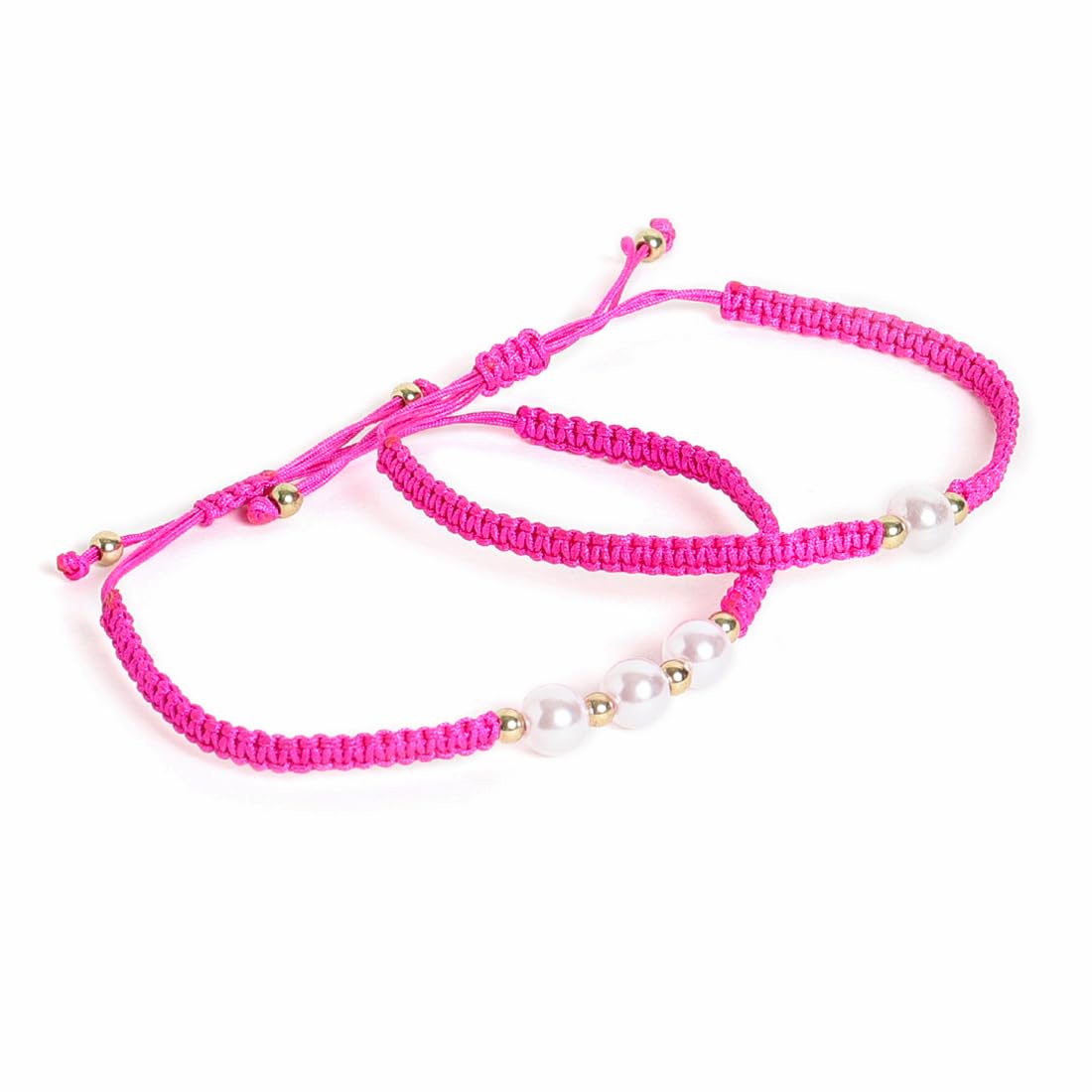 El Regalo 2PCs Pearls Rakhi Combo Set for Bhaiya-Bhabhi/Bhai- Bhatija/Bhatiji- Rakhi Gift Combo with 2 Pearls Rakhi, Roli-Chawal Shagun Pack, Message Card in Gift Box (Rose Pink)