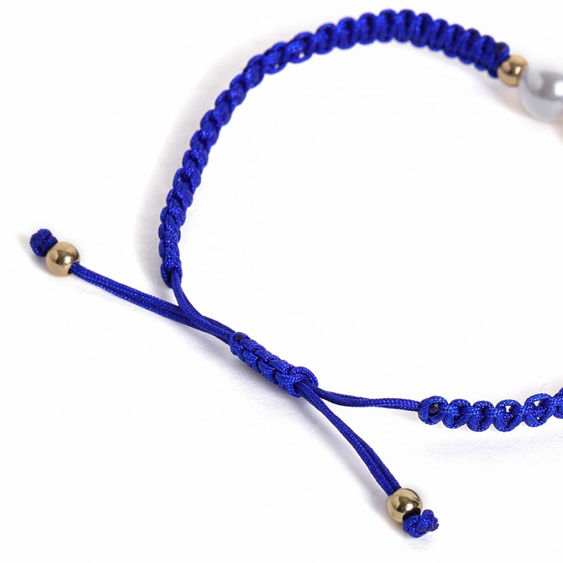 El Regalo 2PCs Pearls Rakhi Combo Set for Bhaiya-Bhabhi/Bhai- Bhatija/Bhatiji- Rakhi Gift Combo with 2 Pearls Rakhi, Roli-Chawal Shagun Pack, Message Card in Gift Box (Blue)