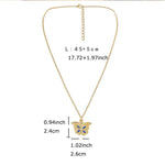 El Regalo "I Love You" Hidden Message Butterfly Openable Pendant Necklace for Girls & Women - Gift for Best Friends/Besties- Valentines Day Gift (Golden)