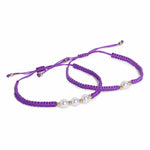 El Regalo 2PCs Pearls Rakhi Combo Set for Bhaiya-Bhabhi/Bhai- Bhatija/Bhatiji- Rakhi Gift Combo with 2 Pearls Rakhi, Roli-Chawal Shagun Pack, Message Card in Gift Box (Purple)