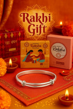 El Regalo Rakhi for Babies/Toddler/Baby Brother- Bracelet Rakhi for Baby Brother with Roli Chanwal, Message Card in Rakshabandhan Box (Style-2)