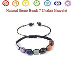 El Regalo 1 PC 7Chakra Natural Stones Unisex Bracelet Rakhi for Brother | Chakra Stones Healing Crystal Thread Rakhi for Bhai with Roli Chawal Shagun, RakhiMessage Card in Rakhi Gift Box