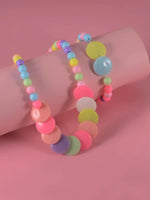 El Regalo 2 Sets Kids Girls Jewelry Sets - Kids Beads Necklace & Bracelets Jewelry Sets for Girls & Toddlers (Option-5)