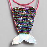 El Regalo 3 PCs Set of Mermaid Princess Girls Kids Necklace & Bracelet with Coin Pouch - Sequins Mermaid Tail Coin Purse Necklace Bracelet Gifts for Girls/Kids/Toddlers (Option-2)