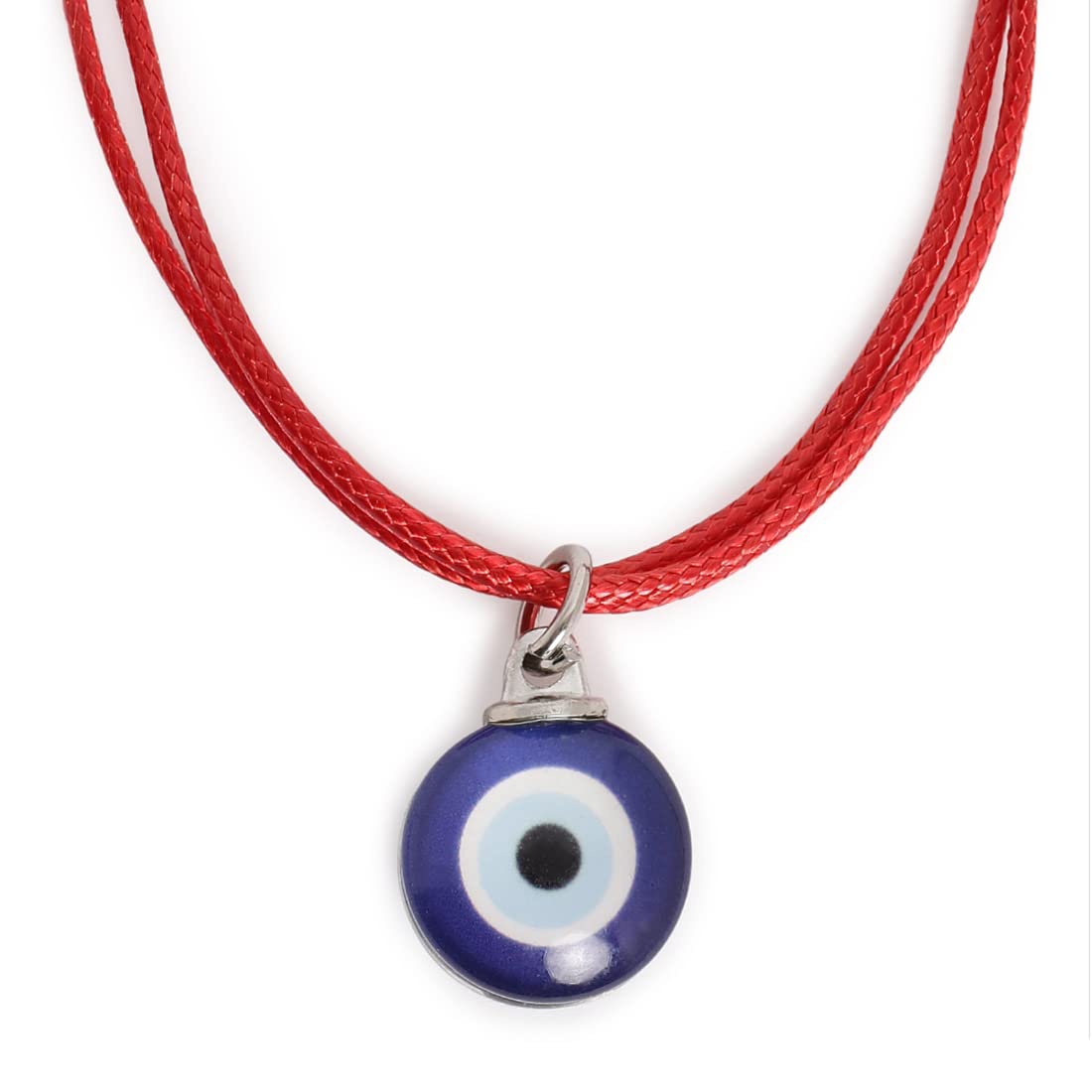El Regalo 3 PCs Blue Evil Eye Handwoven Adjustable Unisex Bracelet Combo for Men/Women/Kids/Girls/Boys - Red, Black & Coffee Thread Evil Eye Bracelet Set