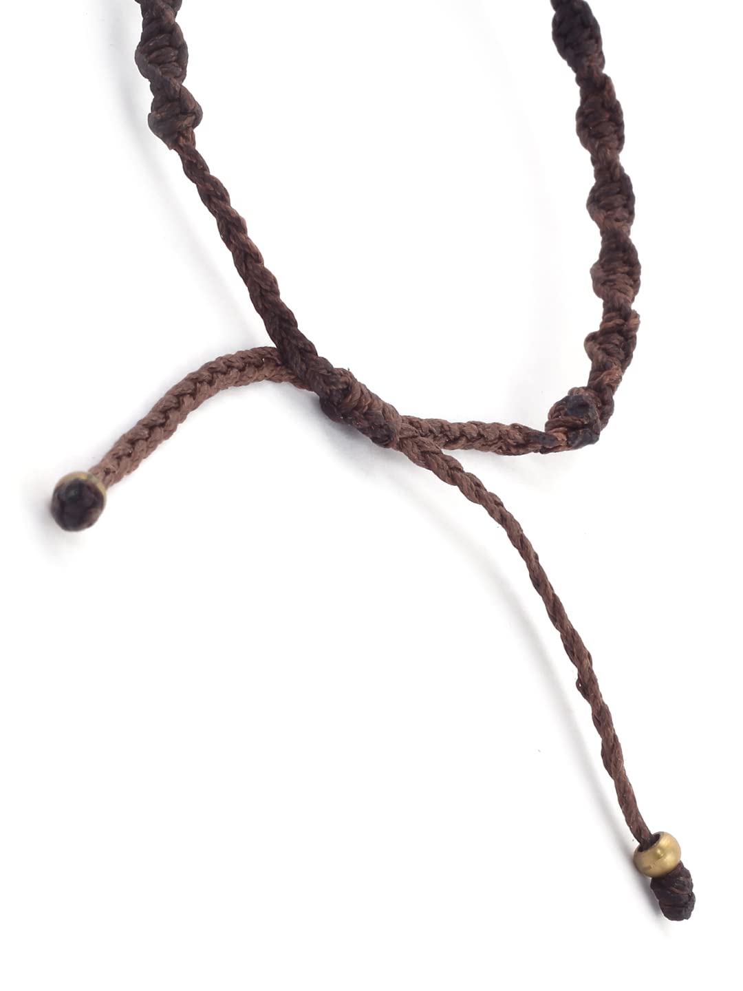 El Regalo Natural Gemstone Tiger Eye Anklet for Girls & Women | Bohemian Style Tiger Eye Adjustable Anklet/Bracelet/Armlet for Girls & Women