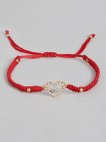 El Regalo Evil Eye CZ Bracelet Rakhi for Brother with Roli Chawal in Gift Box (Option-2)