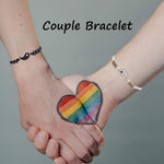 El Regalo "Yin Yang Handmade Macrame Golden Unisex Bracelets Set | Adjustable Bracelet for Best Friends/Couple - Set of 2 (These are NOT Magnetic)- Valentines Gift