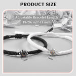 El Regalo Unisex-Adult 2Pcs I Love You 100 Languages Matching Couple Bracelets Set - Pinky Promise Valentines Day Gift (Pinky Promise)