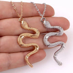 El Regalo Snake Unisex Necklace for Girls/ Boys/ Men & Women - Trendy Serpent Necklace Dainty Pendant Necklace Jewelry (Golden)