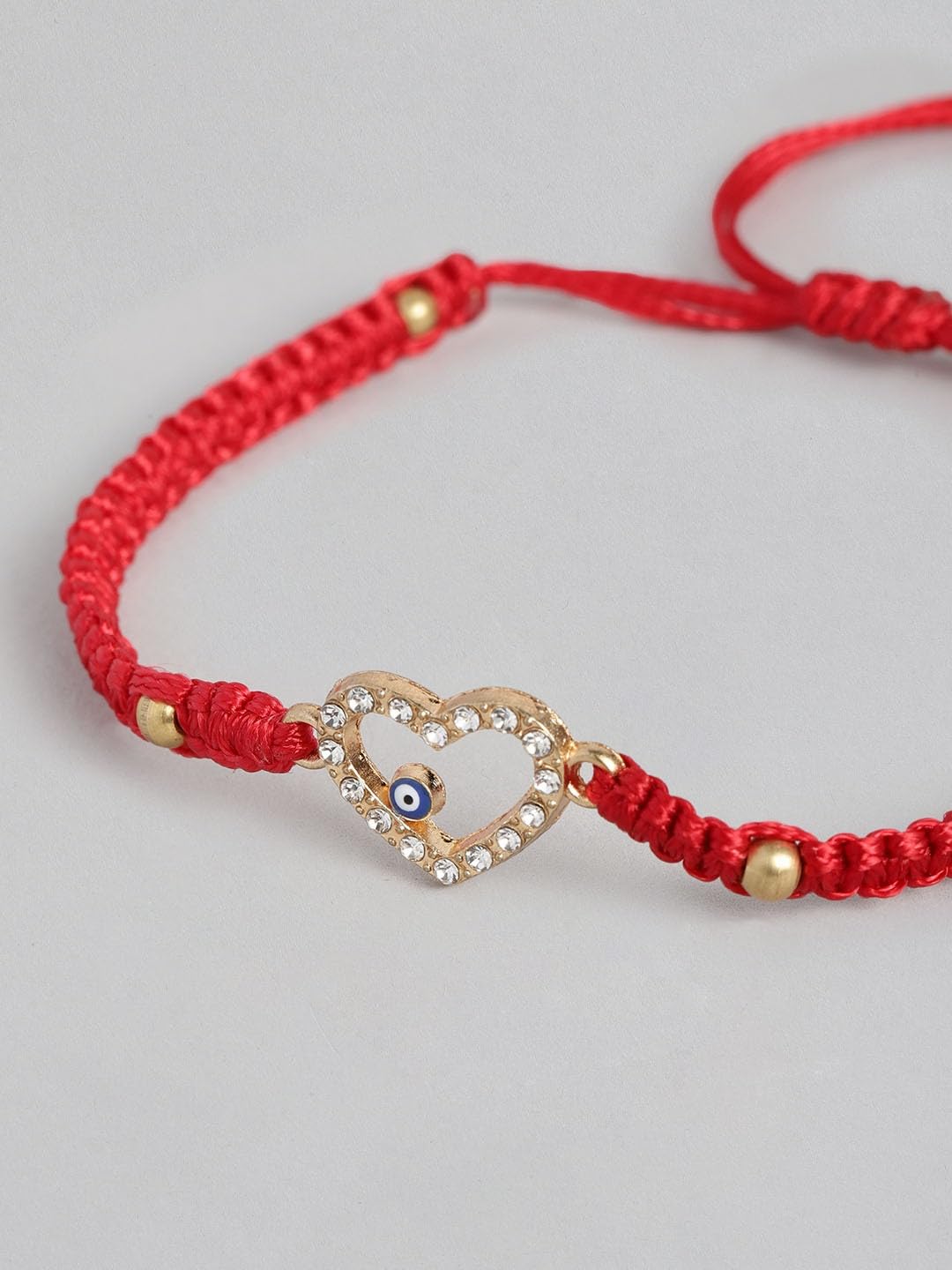 El Regalo Evil Eye CZ Bracelet Rakhi for Brother with Roli Chawal in Gift Box (Option-2)