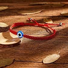 El Regalo Boys Evil Eye Rakhi Combo for Brother - 2 PCs Lucky Kabbalah Blue Turkish Evil Eye Hamasa Hand Red Macrame Rakhi Set for Bhaiya/Bhai/Brother (Evil Eye Rakhi Set- Style 1)