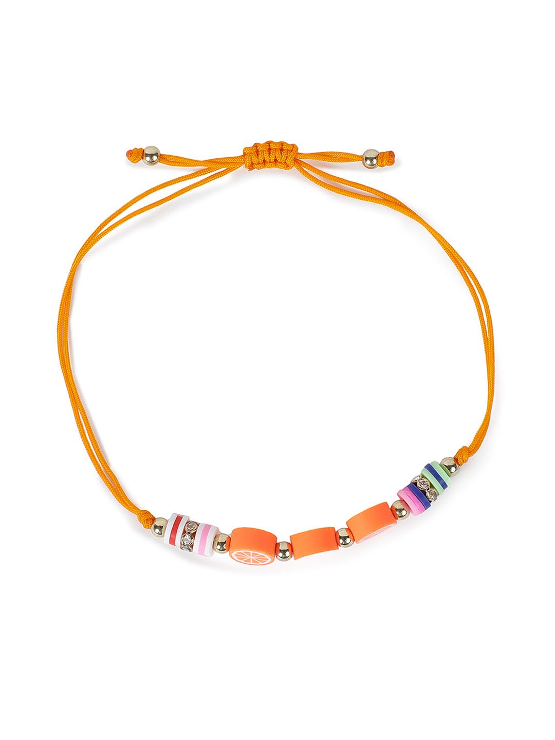 El Regalo 2PCs Cute Kids Fruits Beads Bracelet Rakhis Set for Brother/Bhai - Kids Rakhis with Roli Chawal in Gift Box - Adorable Fruit Charm Rakhis for Boys (Cute Rakhi Set-6)