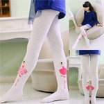 El Regalo Kids Girls Baby Ballet Dance Princess Tights Stockings Pantyhose | 1 pair | Princess Cotton Legging Stocking Pants Socks (White Large (7-9 Years))