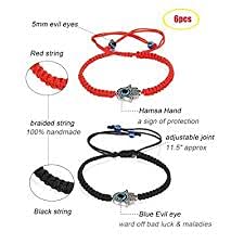 El Regalo With Evil Eye Evil Eye Bracelet For Unisex Adult (red)