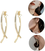 El Regalo Fashion Arch Earrings- Contemporary Back Hanging Dangle Earrings for Girls & Women