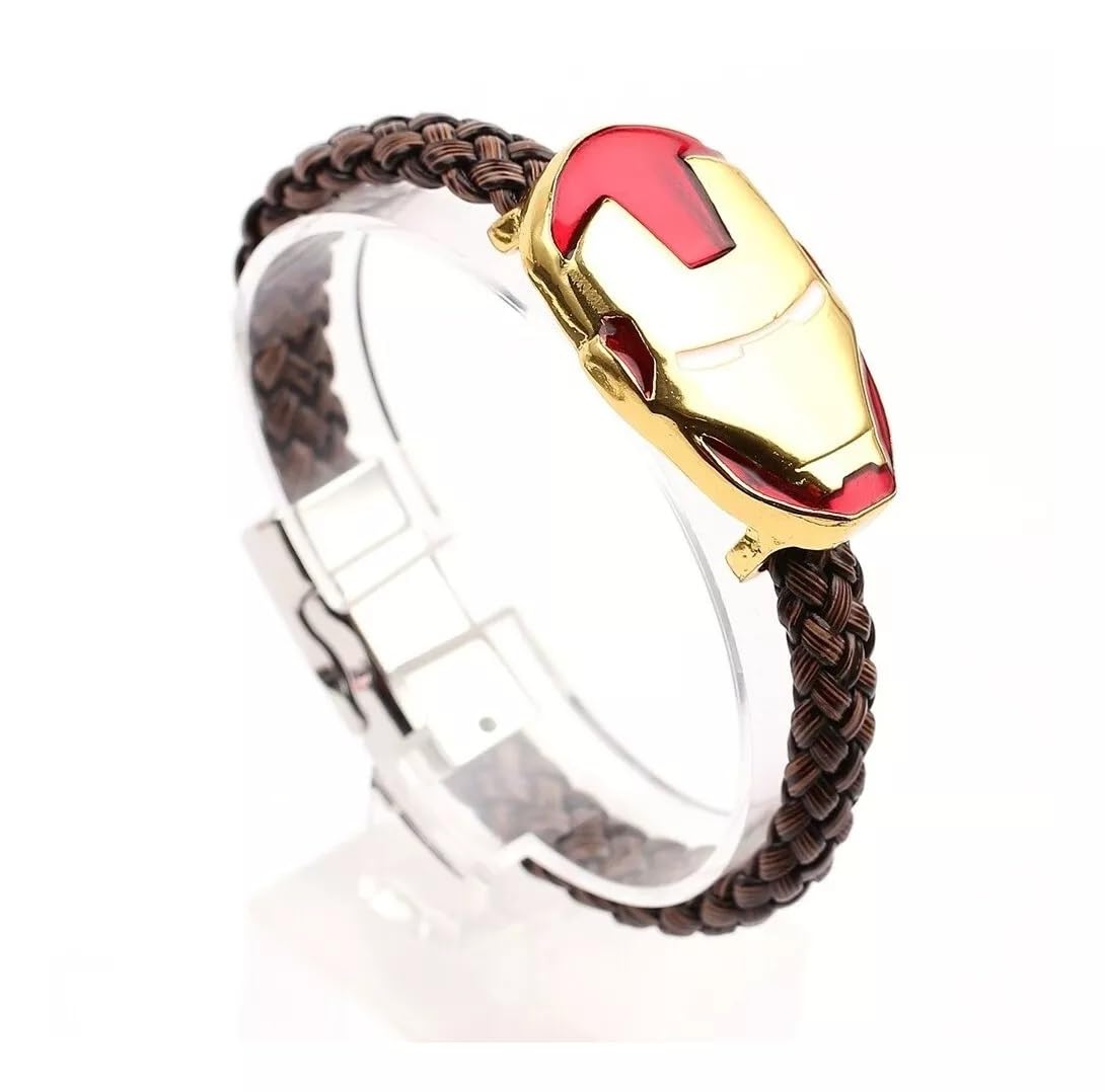 El Regalo Boys 1Pc Super Hero Bracelet Rakhi For Brother/Bhai With Roli Chawal Shagun Pack, Message Card In Rakhi Box (Iron Man)