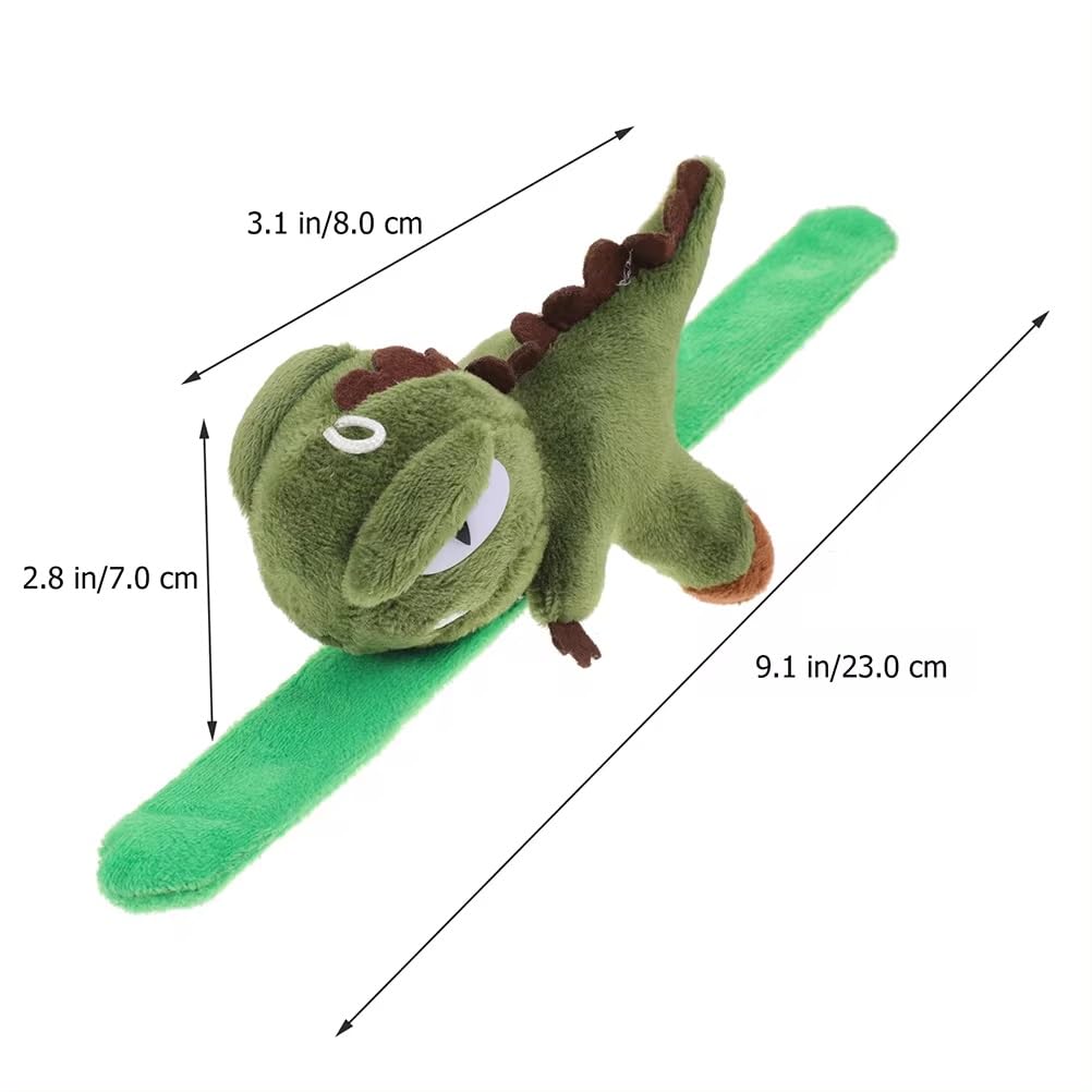 El Regalo Cute & Unique Plush Dinosaur Slap Band Rakhi for Kids/Brothers- Fluffy/Soft Dino Fun Rakhi for Bhai