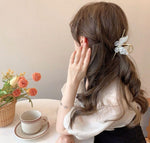 El Regalo Fancy Large Shark Hair Clutcher Clip - Metal Rhinestone Crystals Butterfly Hair Claw for Women - Wedding/Party Hair Accessories