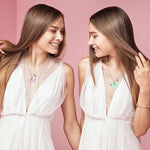 El Regalo 2 PCs BFF Best Friend Forever Split Magnetic Matching Unisex Pendant Necklaces Set- Friendship Necklaces Set for Besties/Best Friends/Soul Sisters (BFF Elephant Necklaces Set)