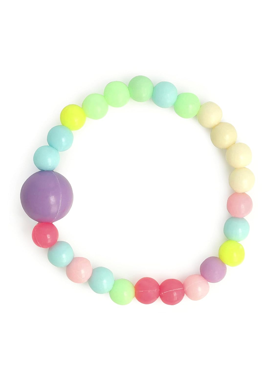 El Regalo 2 PCs Kids Girls Colorful Jewelry Sets - Kids Candy Color Beads Necklace & Bracelets Jewelry Sets for Girls & Toddlers