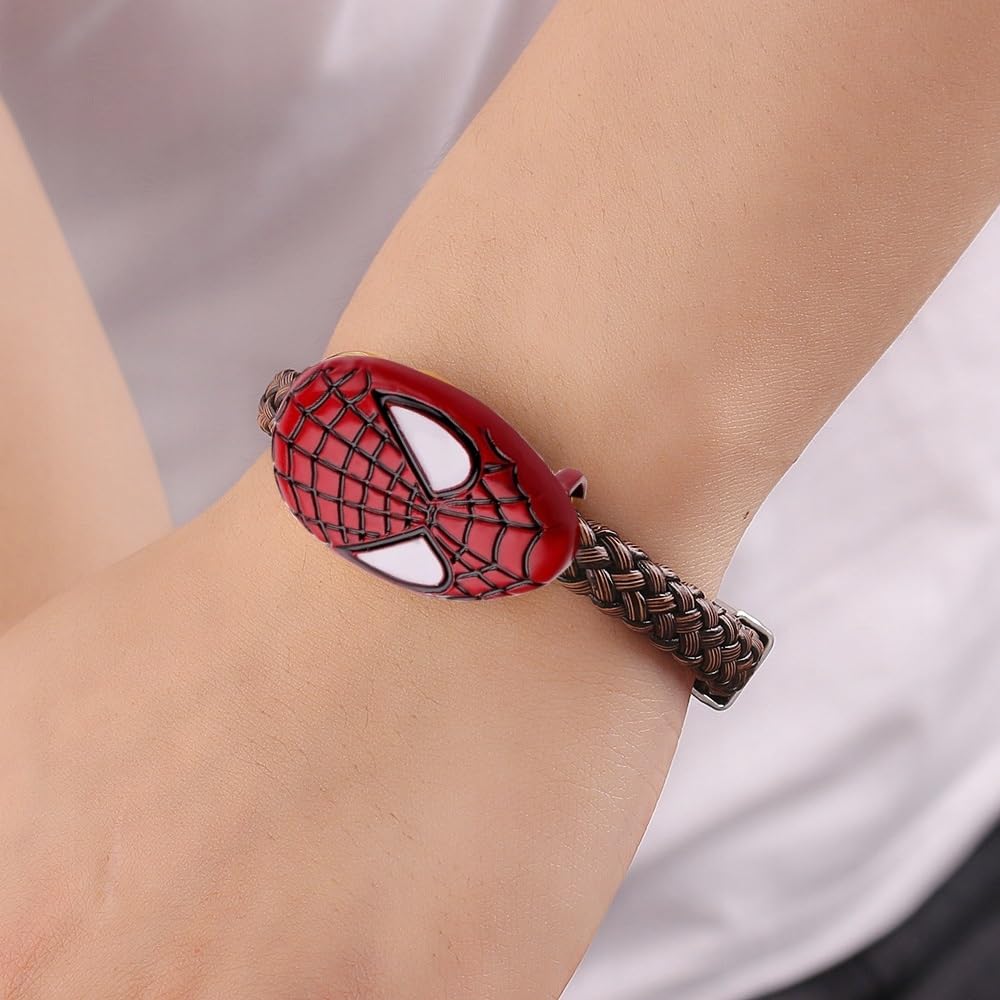 El Regalo Boys 1Pc Super Hero Bracelet Rakhi For Brother/Bhai With Roli Chawal Shagun Pack, Message Card In Rakhi Box (Spiderman)