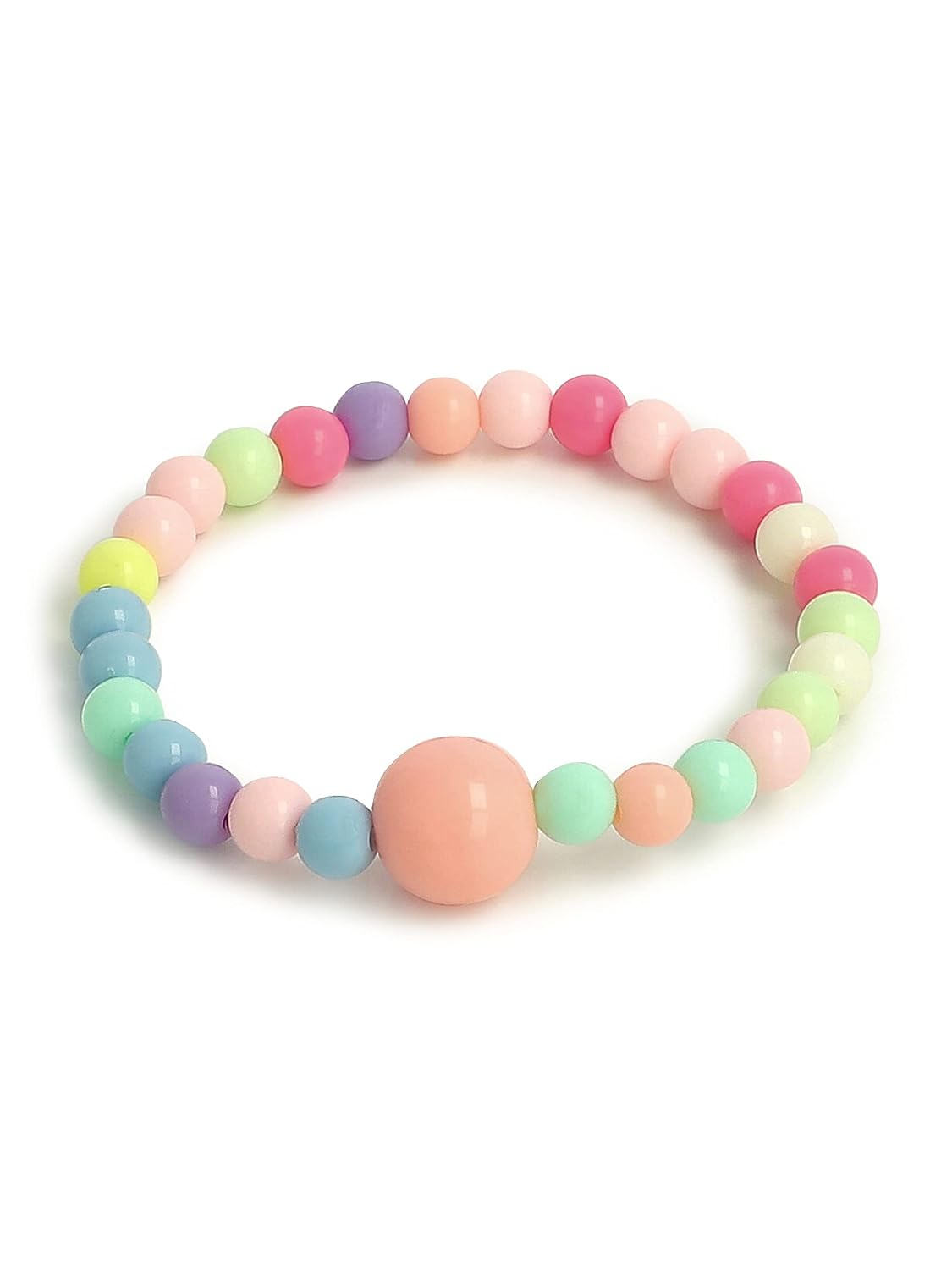 El Regalo 4 PCs Cute Kids Girls Jewelry Combo Sets - Kids Beads 2 Necklace & 2 Bracelets Jewelry Sets for Girls & Toddlers (Option- 1)