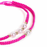 El Regalo 2PCs Pearls Rakhi Combo Set for Bhaiya-Bhabhi/Bhai- Bhatija/Bhatiji- Rakhi Gift Combo with 2 Pearls Rakhi, Roli-Chawal Shagun Pack, Message Card in Gift Box (Rose Pink)
