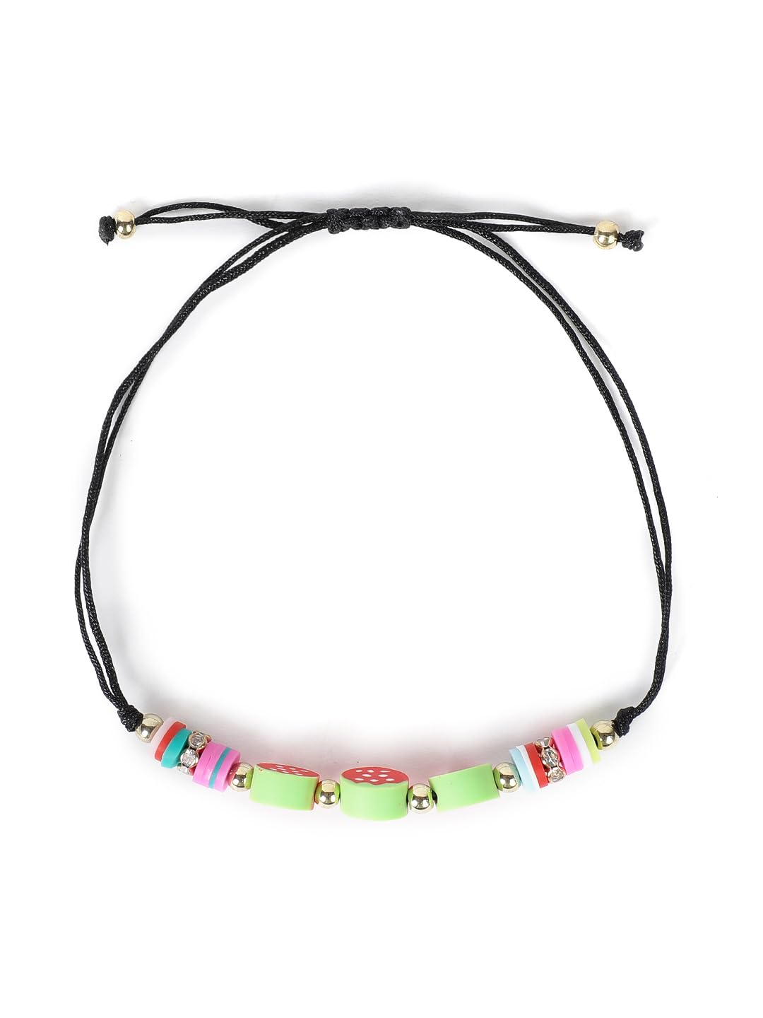 El Regalo 2PCs Cute Kids Fruits Beads Bracelet Rakhis Set for Brother/Bhai - Kids Rakhis with Roli Chawal in Gift Box - Adorable Fruit Charm Rakhis for Boys (Cute Rakhi Set-3)