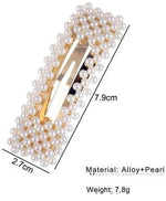 El Regalo 3 PCs Pearl Hairband & Pearl Hair Clips Combo | Decoration Hair Band Headband for Kids, Girls and women | Bridal Fancy Party Wedding Pearls Hairbands & Clips (Pearl Hairclips & Hairband-1)