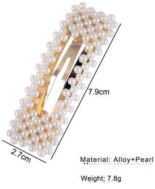 El Regalo 3 PCs Pearl Hairband & Pearl Hair Clips Combo | Decoration Hair Band Headband for Kids, Girls and women | Bridal Fancy Party Wedding Pearls Hairbands & Clips (Pearl Hairclips & Hairband-1)