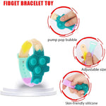 El Regalo 4PCs Pop It Rakhi Band for Kids - Kids Bracelet Rakhi for Little Brother/ Sister with Message Card, Roli Chawal Shagun in Rakhi Gift Box