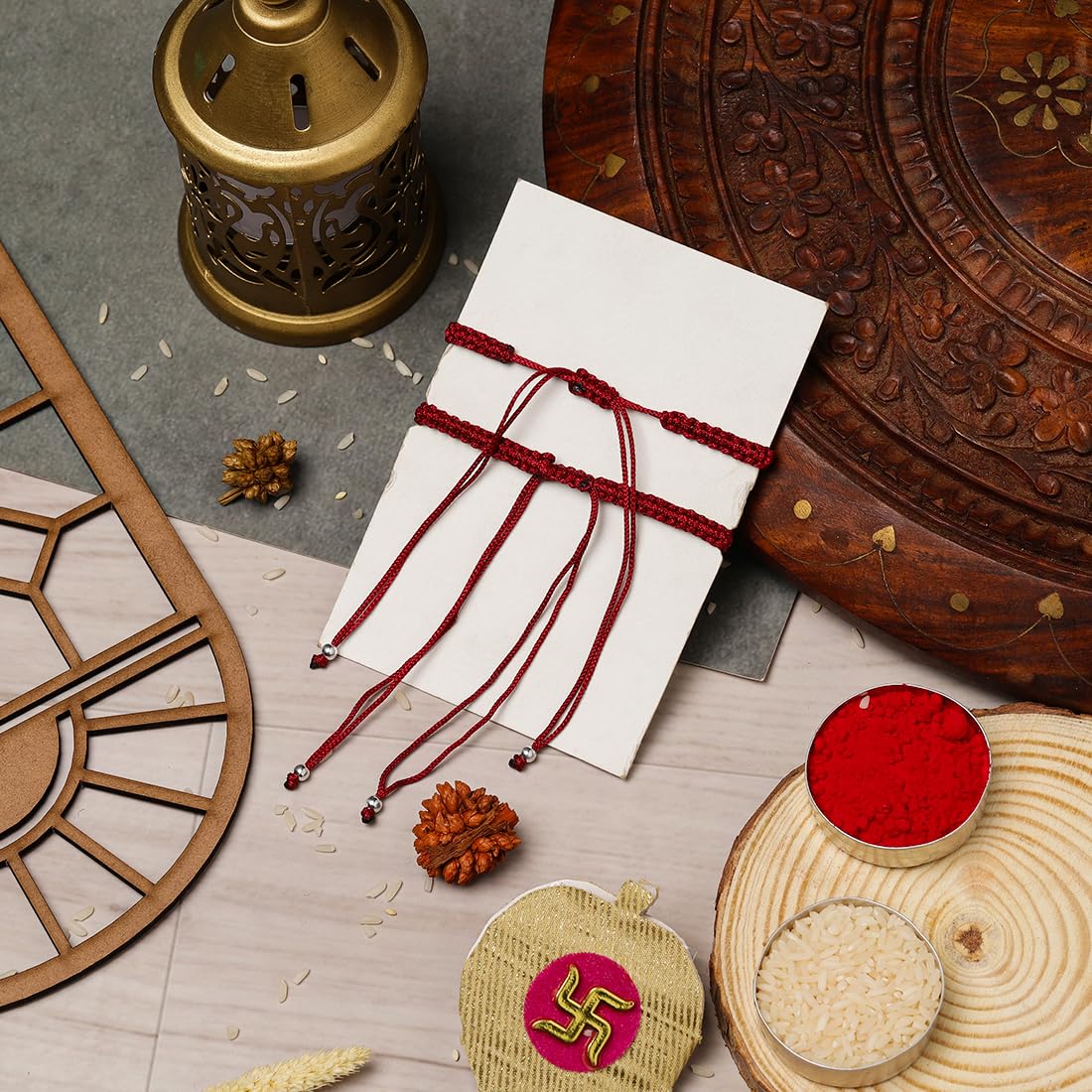 El Regalo Quirky 2PC Sports Rakhi for Kids | 2 Sport Balls Rakhis Combo Set for Brother/Niece/Nephew- Rakhi for Sports Lovers Bhai with Roli-Chawal, Message Card in Rakhi Gift Box (Option-7)