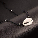 El Regalo 2 PCs Anklets for Women Girls - Adjustable Boho Turtle Cowrie Shell Ankle Bracelets Foot Jewelry Set